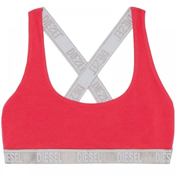 Diesel Cotton Stretch Bralette, Hot Pink