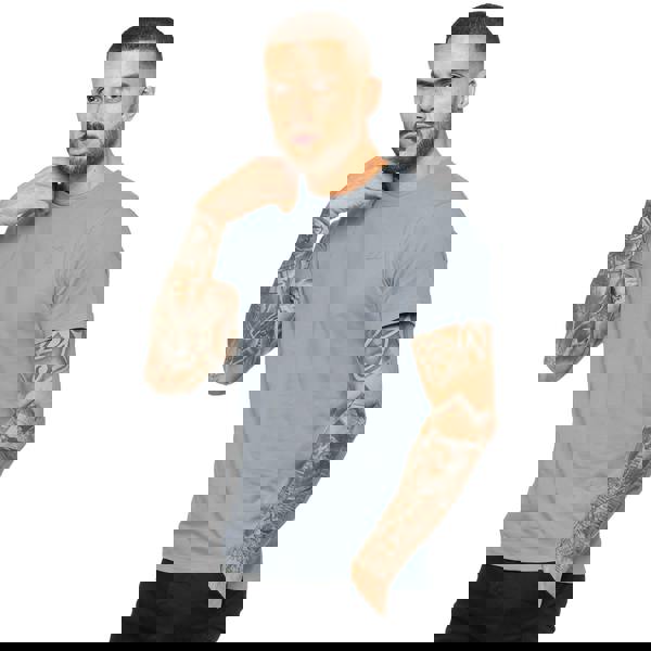 Enzo Mens Crew Neck T-Shirt - Coastal Blue