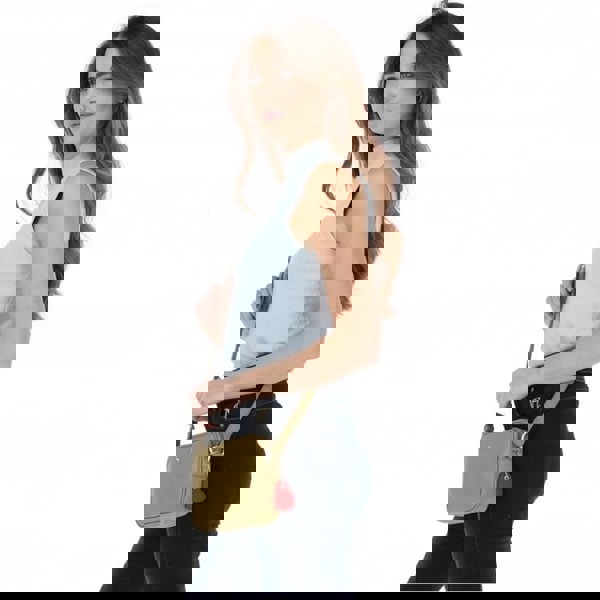 Ashwood "Haute" Zip Top Leather Cross Body Bag: 63594