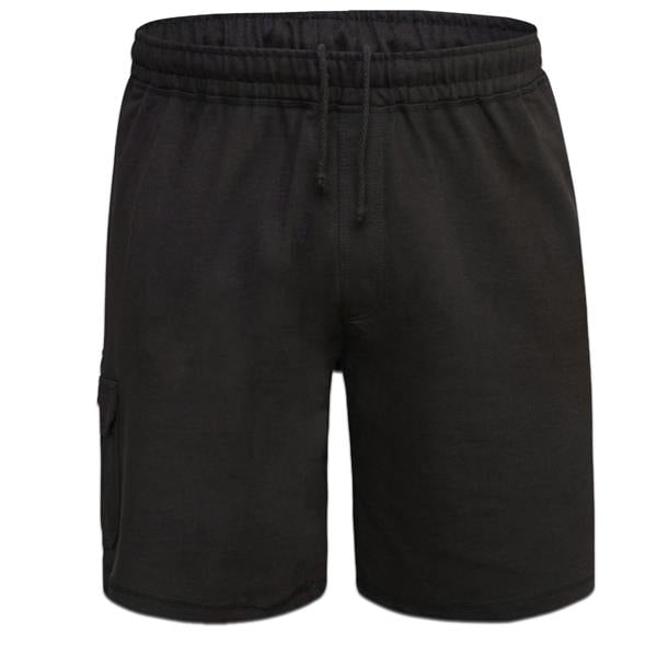 Duke Mens D555 John Cotton Lightweight Kingsize Cargo Shorts - Black