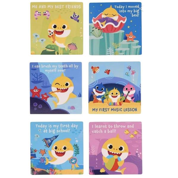 Widdop & Co Baby Shark Set of 16 Milestone Cards Multi