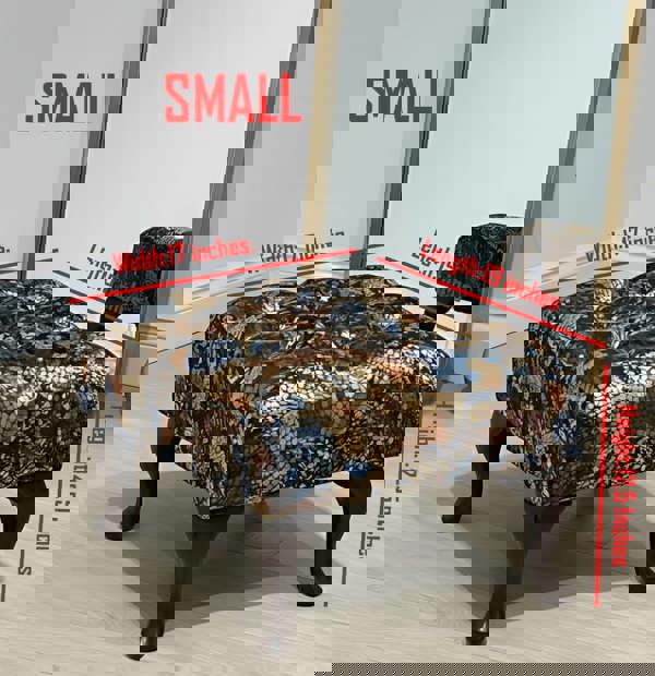 PREMIUM STAINED GLASS FOOTSTOOL | POUFFE FOOTSTOOL TABLE - ISTOOLS