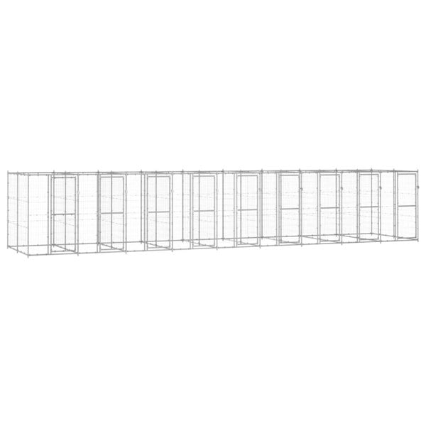 Berkfield Outdoor Dog Kennel Galvanised Steel 21.78 m�__