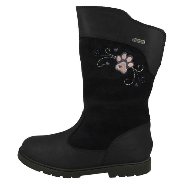 Start-rite Girls Startrite Paw Detailed Aqua-Rite Mid Calf Boots Splosh