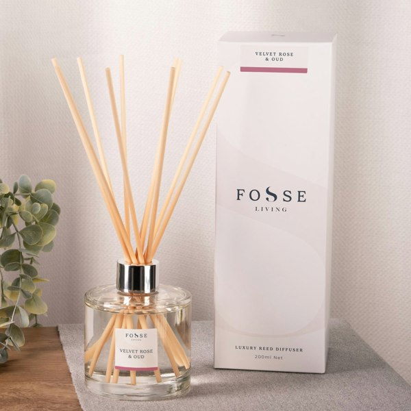 Fosse Living Velvet Rose & Oud Reed Diffuser