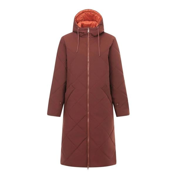 Regatta Womens/Ladies Elryse Quilted Long Length Jacket - Dark Cherry/Brick - 