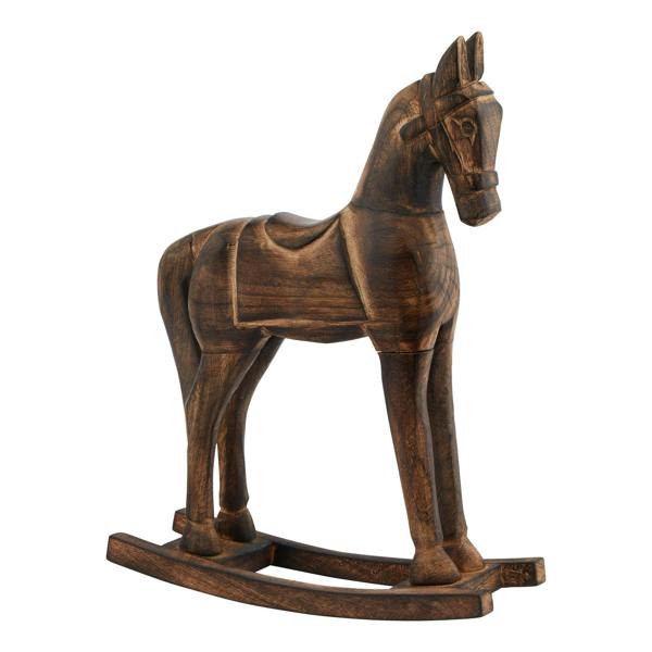 Hill Interiors Rocking Horse Decoration - Brown - 
