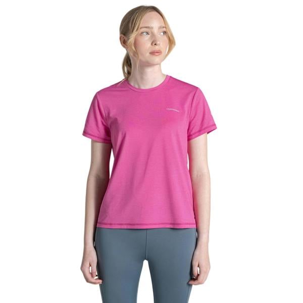 Craghoppers Womens/Ladies Ellie II Short-Sleeved T-Shirt - Damask Rose - 