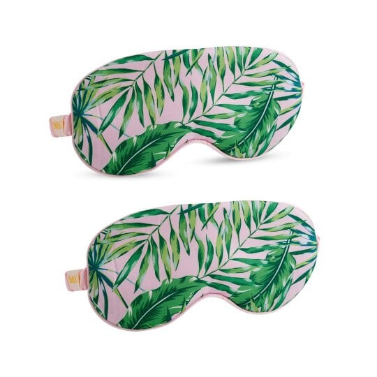Satin Sleep Mask Twin Pack Sets - Various Designs - Palm