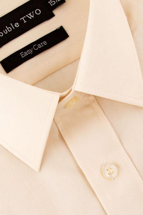 Cream Classic Easy Care Short Sleeve Shirt