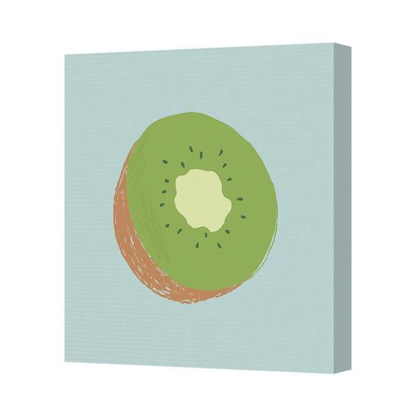 Benjamin Tate Design Kiwi Abstract Canvas Print Made In Britain On Gallery Wrapped Frame