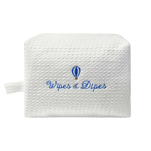 Lilly Loves Balloon Wipes & Dipes Waffle Baby Bag