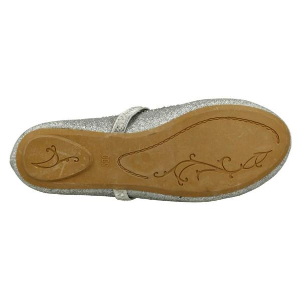 Spot On Girls Spot On Glitter Elasticated Strap Flats