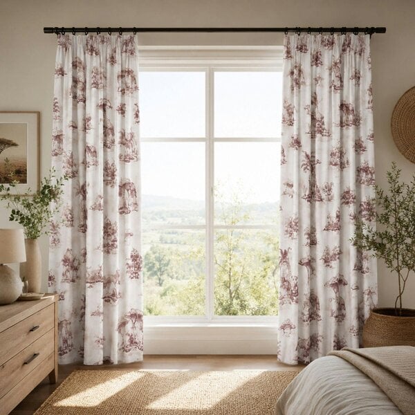 Smart Living Safari Curtain - Beige - 66"x72"