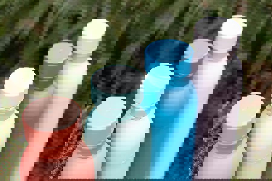 Built New York BUILT Planet Bottle, 500ml Recycled Reusable Water Bottle with Leakproof Lid - Pale Pink