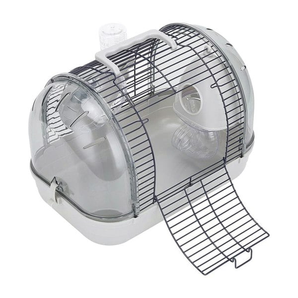 Crystal View Hamster Cage with Silent Exercise Wheel & Accessories Living and Home