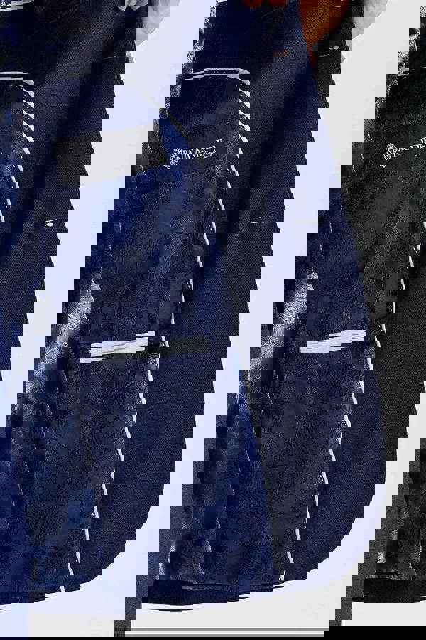 Paul Andrew Belmont - Men's Navy Blue 3 Piece Suit