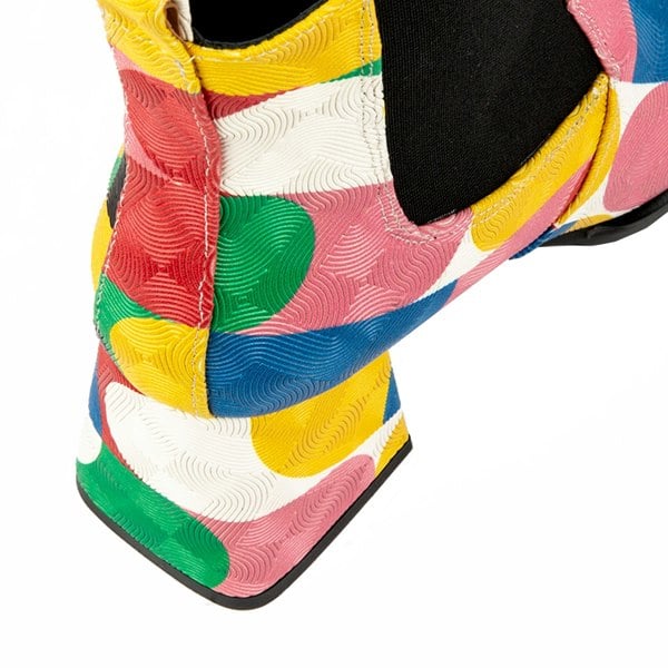Embassy London Claudia Mini - Groovy - Women's Italian leather square toe block heel chelsea boot