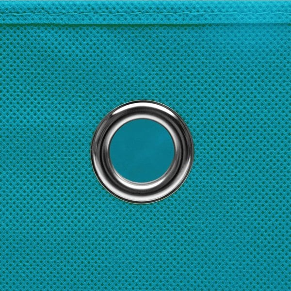 Berkfield Storage Boxes with Lids 4 pcs Baby Blue 32x32x32 cm Fabric