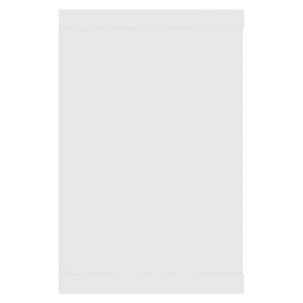 Berkfield Wall Cube Shelf 2 pcs White 60x15x23 cm Engineered Wood