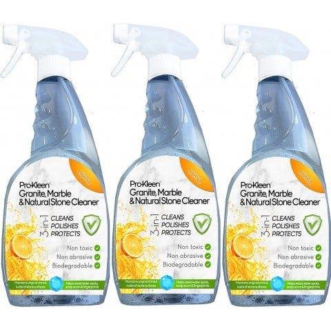 ProKleen Pro-Kleen 750ml Granite, Marble & Natural Stone Cleaner Spray - 3 Pack
