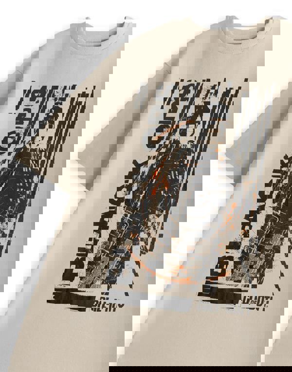 Call of Duty Mens Beige Black Ops Target Short Sleeved T-Shirt