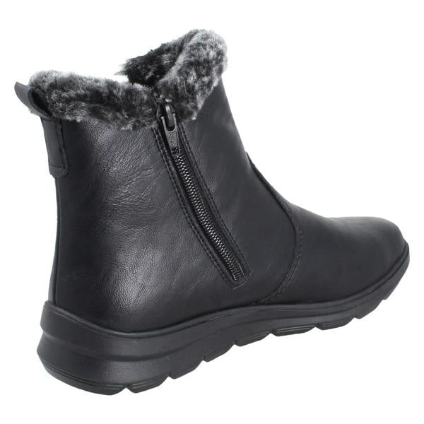 Rieker Ladies Rieker-Tex Warm Lined Faux Fur Chelsea Boots Z0061