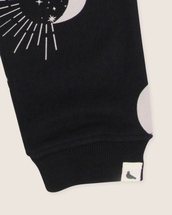 organic cotton Black Astrology Print Joggers - image 4
