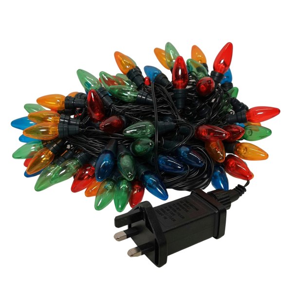 Samuel Alexander 12m 120 LED Multi Function Large Bulb Outdoor Christmas Festoon Lights