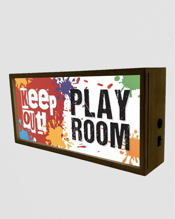 Light Box Kid's Room Keep Out Play Room