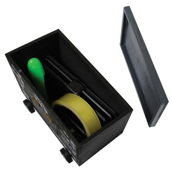 OLIPHANT Cricket Scoreboard Desk Tidy | Authentically Designed | Store Phones & Stationery | Personalise Scores | Grey, Wood