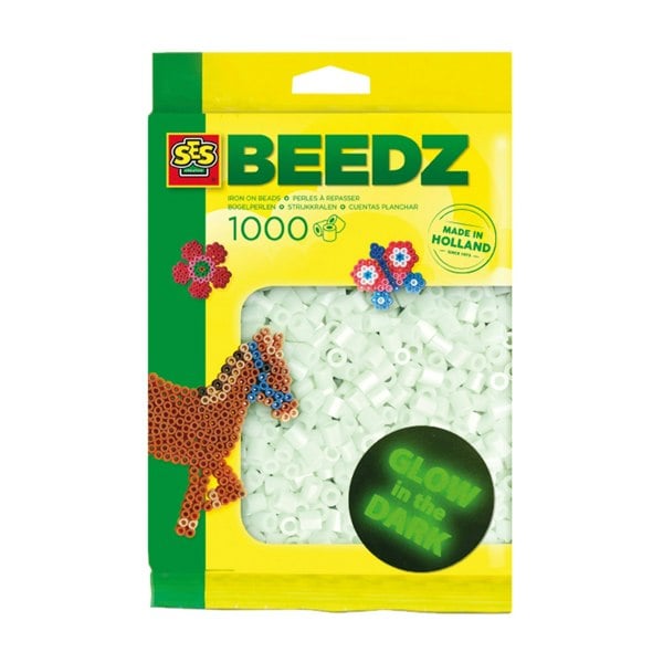 SES Creative Iron on Beads 1000 Glow in the Dark