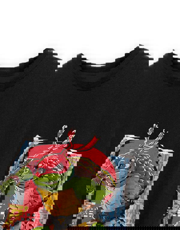 Teenage Mutant Ninja Turtles Boys Black Raph Short Sleeved T-Shirt