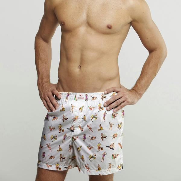 PIN UP COTTON POPLIN PRINT BOXER SHORTS - Premium Men's Patterned Shirt by Claudio Lugli | Bold Design, Tailored Fit, Best Printed Shirts