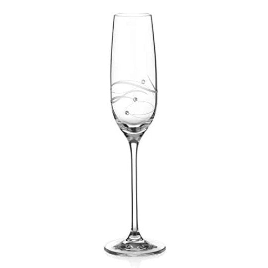 Diamante Champagne Flute ‘Moda Spiral' - Single Glass