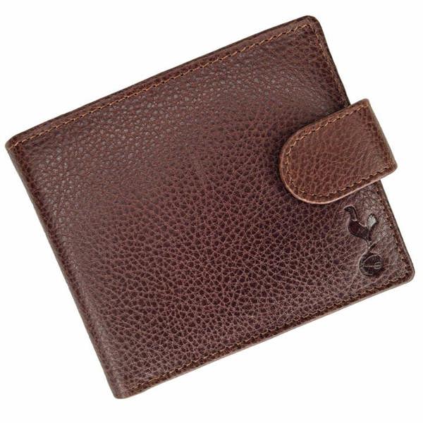 Tottenham Hotspur FC Premium Brown Leather Wallet, Purses & Wallets, Sports, Gift