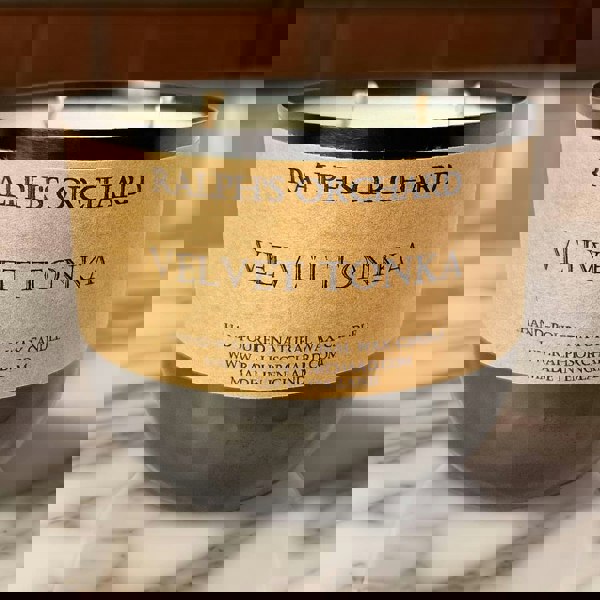Velvet Tonka scented natural candle