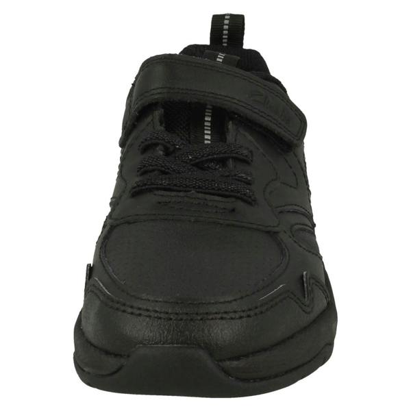 Clarks Boys Clarks Lightweight Paw Print Detailed School Shoes Clowder Sprint
