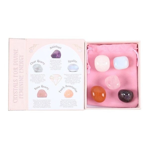 Serano Set of 5 Crystals for Divine Feminine Energy