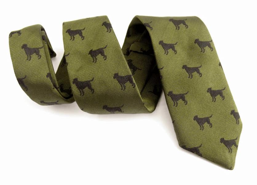 Labrador Country Silk Neck-Tie by Van Buck – Premium Men's Patterned Shirt by Claudio Lugli | Bold Design, Tailored Fit, Best Printed Shirts