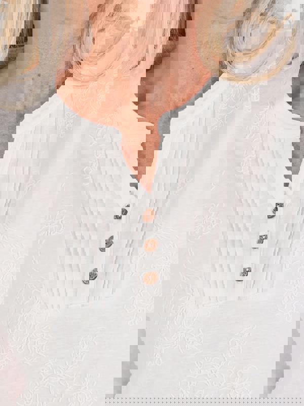 TIGI Dori Embroidery Jersey Top