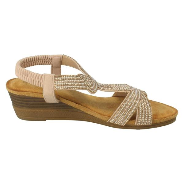 Savannah Ladies Savannah Wedge Heeled Sandals F12127