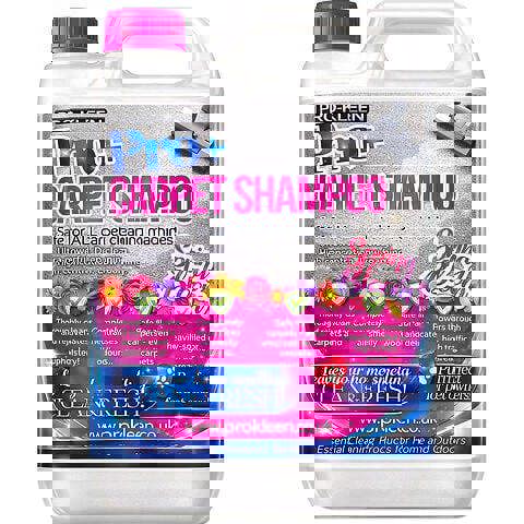 ProKleen Pro-Kleen Pro+ Carpet Shampoo and Upholstery Cleaning Solution 4 in 1 Concentrate Removes Pet Odour