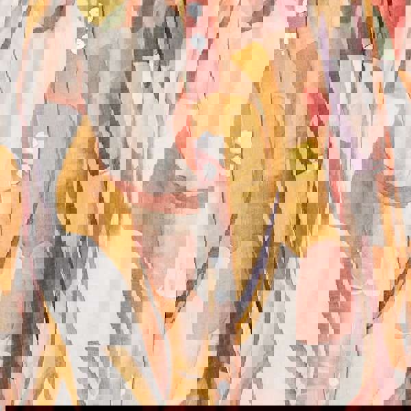 Orange | Printed 3/4 Puff Sleeve Shirt Dress