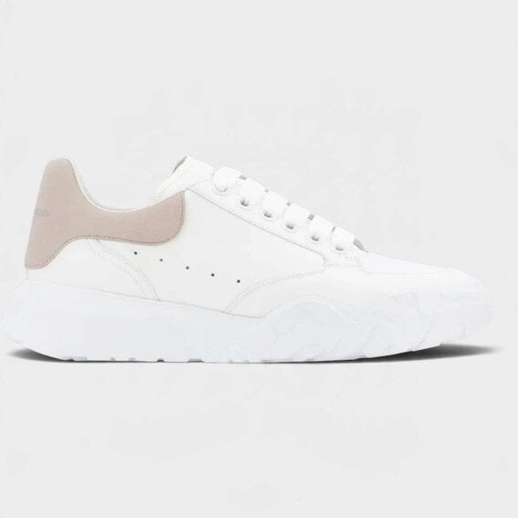Alexander McQueen Oversized Court Trainer White Patchouli