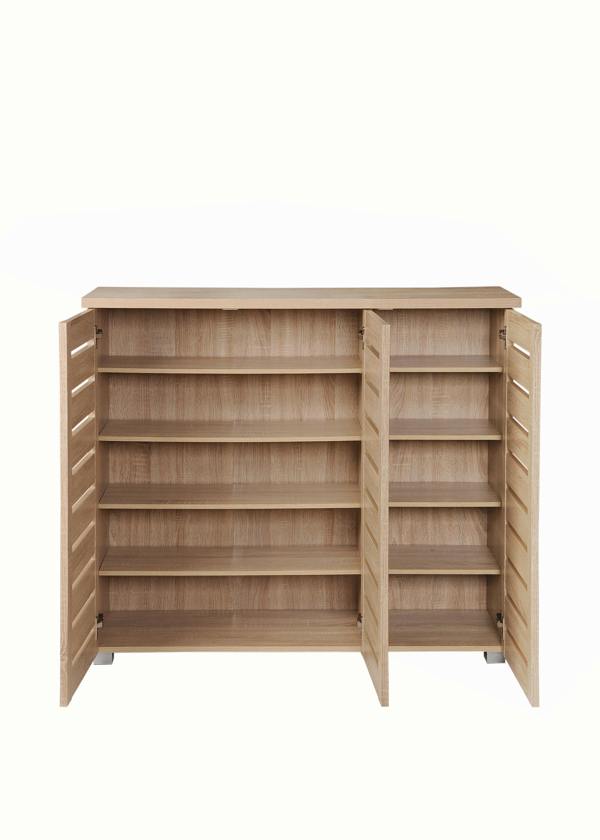 Timber Art Design 5 Tier Shoe Storage Cabinet 3 Door Cupboard Stand Rack Unit