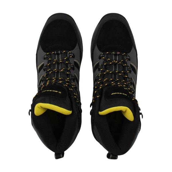 Dunlop Mens Michigan Steel Toe Cap Safety Boots - Black/Charcoal - 