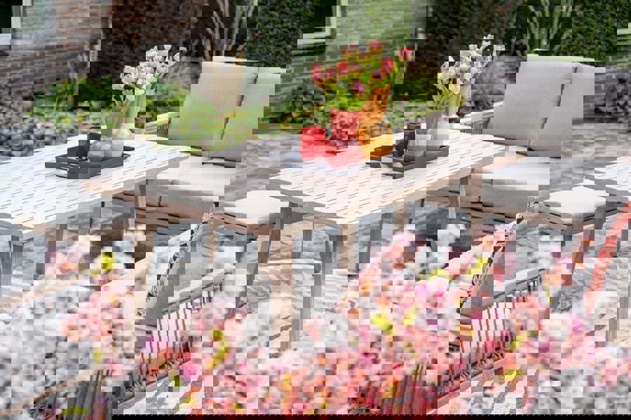 Garden Impressions Decala Light Oak Effect - Lounge Dining Corner Suite