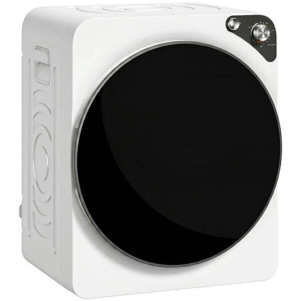 5kg Vented Tumble Dryer, 1000W Compact Tumble Dryer with 5 Drying Modes, Stainless Steel Tub, White