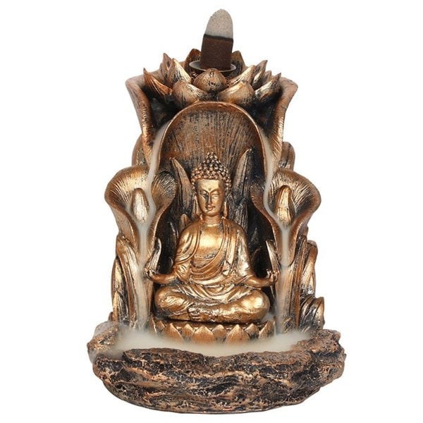 Serano Bronze Buddha Backflow Incense Burner